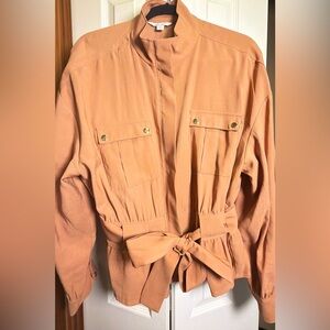 Nine West Utility Sahari Tie-Waist Jacket